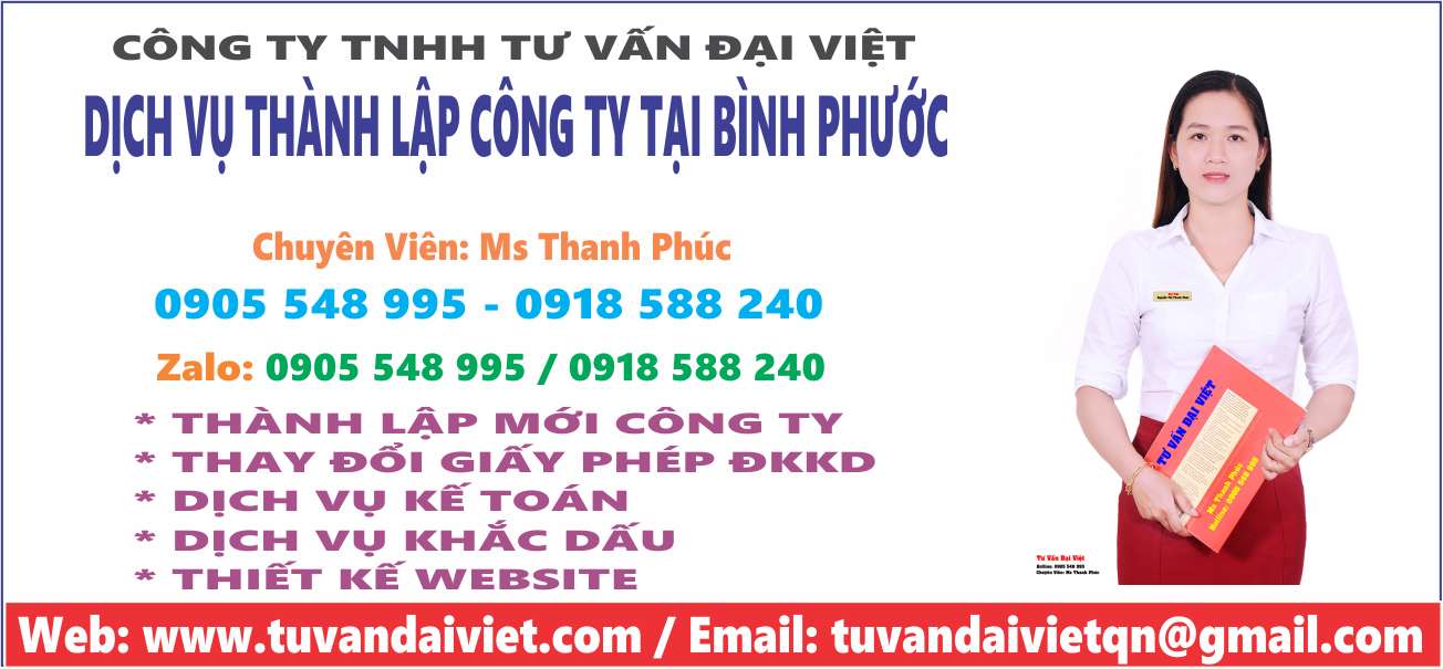 Dịch Vụ Thành Lập Công Ty Tại Bình Phước