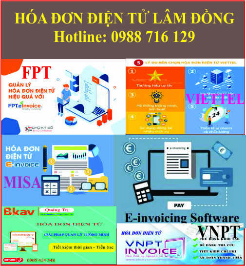 Dịch vụ hóa đơn điện tử tại Lâm Đồng